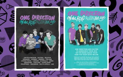 On the Road Again 2015 One Direction Tour Poster